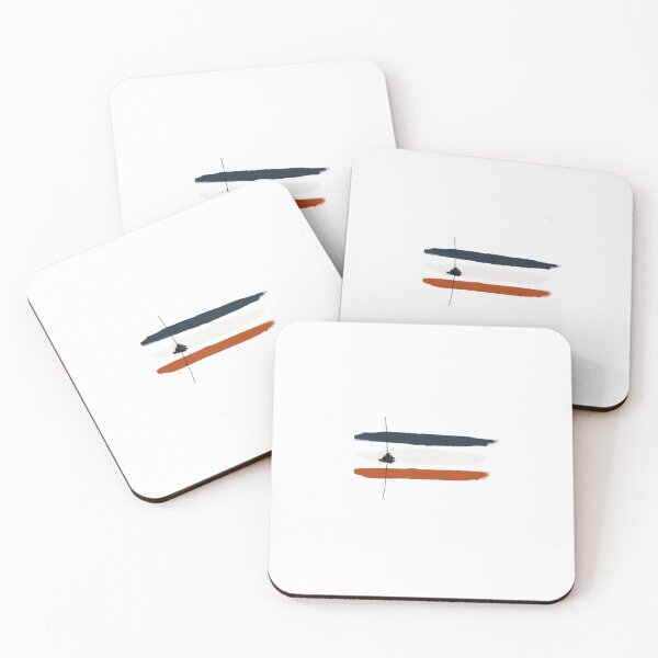 Item preview, Minimalist Nordic Landscape Abstract Brush Stroke Art designed and sold by ByKayaPrints.