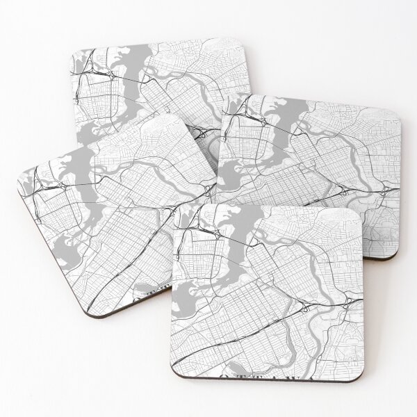 Item preview, Ottawa Black White City Map Poster, Minimal Street Map Wall Art designed and sold by LASTIQUE-dd.