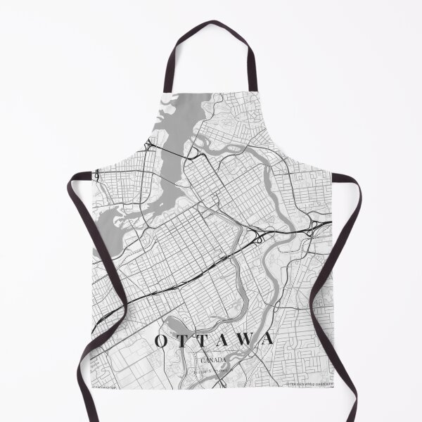 Item preview, Ottawa Black White City Map Poster, Minimal Street Map Wall Art designed and sold by LASTIQUE-dd.