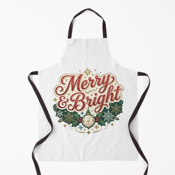 Item preview, Merry & Bright Christmas T-Shirt | Festive Typography | Holiday Winter Graphic Tee designed and sold by Faisal  Shah.