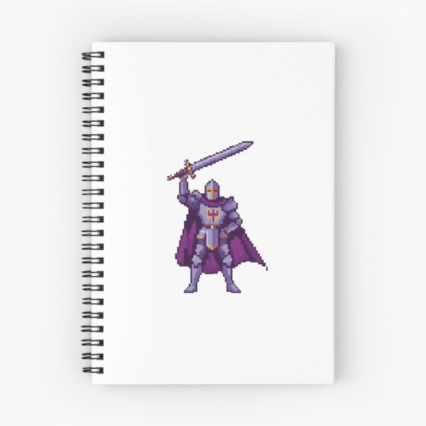 Item preview, Retro Pixel Art Knight Purple Armor Illustration designed and sold by ByKayaPrints.