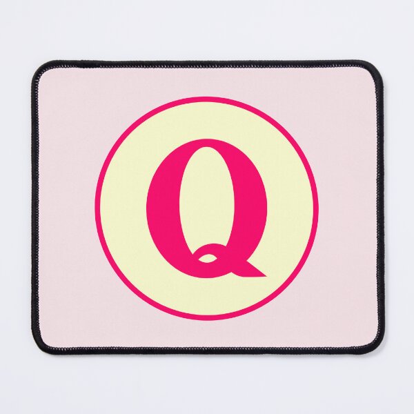 Item preview, Pink Alphabet Letter Q Circle designed and sold by Jeallan Designs.