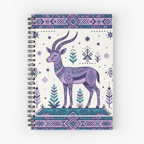 Item preview, Geometric Antelope Design  Folk Art Animal Pattern designed and sold by aswan2000.