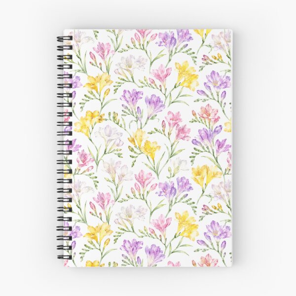 Item preview, Freesia Watercolor Spring Scatter Seamless Floral Pattern designed and sold by Inkworksbyshery.