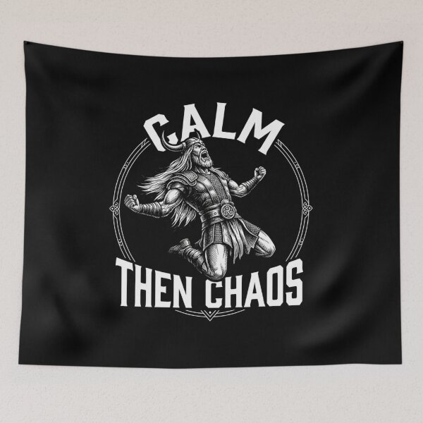 Item preview, Calm Then Chaos Football Motivation Dark designed and sold by NellyOhNelly.