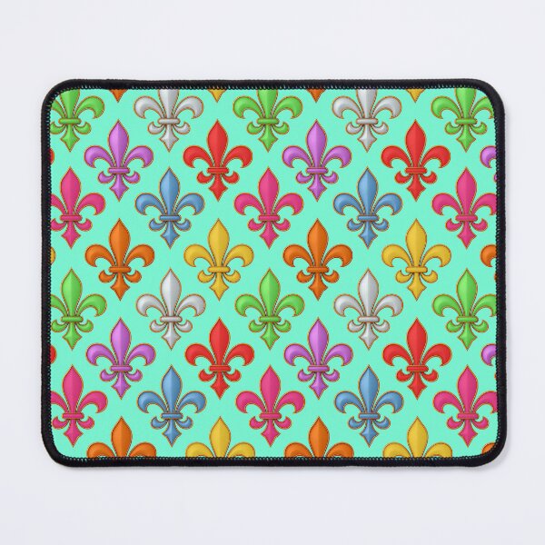 Item preview, Colorful 3D Fleur-de-lis Pattern Design - Light Green designed and sold by PatternTitan.
