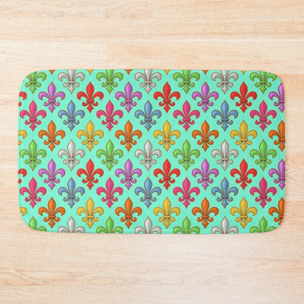 Item preview,  Colorful 3D Fleur-de-lis Pattern Design - Light Green  designed and sold by PatternTitan.