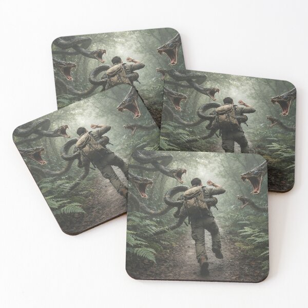 Item preview, Danger in Tropical Forest Trail at Dark - beware - don't come here... designed and sold by www.elyunqueprints.store.