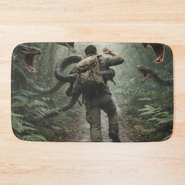 Item preview, Danger in Tropical Forest Trail at Dark - beware - don't come here... designed and sold by www.elyunqueprints.store.
