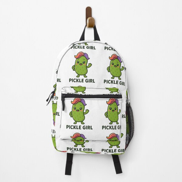 Item preview, Pickle Girl – Cute Kawaii Pickle Character | Funny Pickle Lover Sticker & T-Shirt designed and sold by Basma Designs | Funny Shirts, Stickers & Mugs.