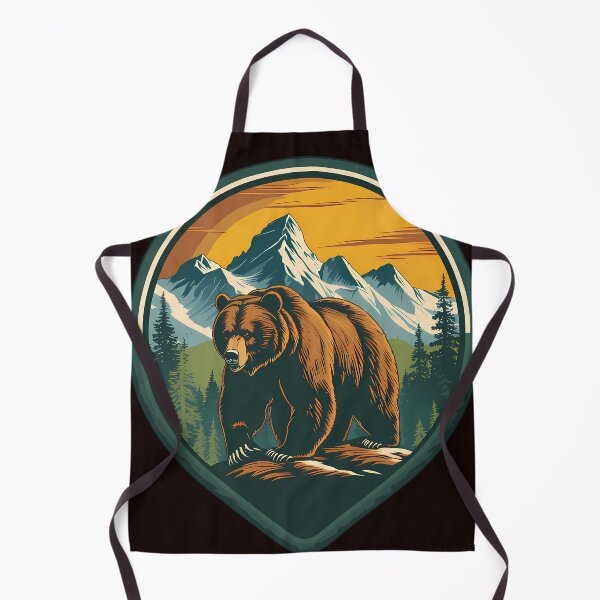 Item preview, Vintage Grizzly Bear Wilderness Emblem designed and sold by Structure-Blue.