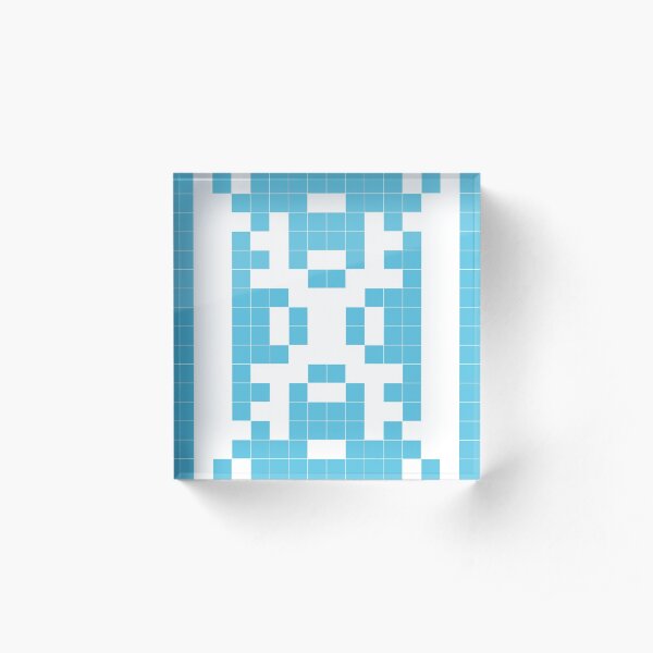 Patience - binary patterns Acrylic Block