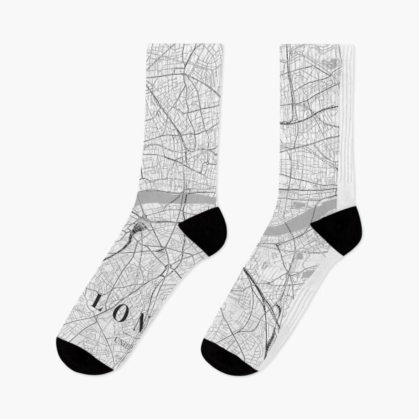 Item preview, London Black White City Map Poster, Minimal Street Map Wall Art designed and sold by LASTIQUE-dd.