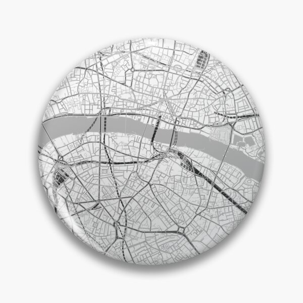 Item preview, London Black White City Map Poster, Minimal Street Map Wall Art designed and sold by LASTIQUE-dd.