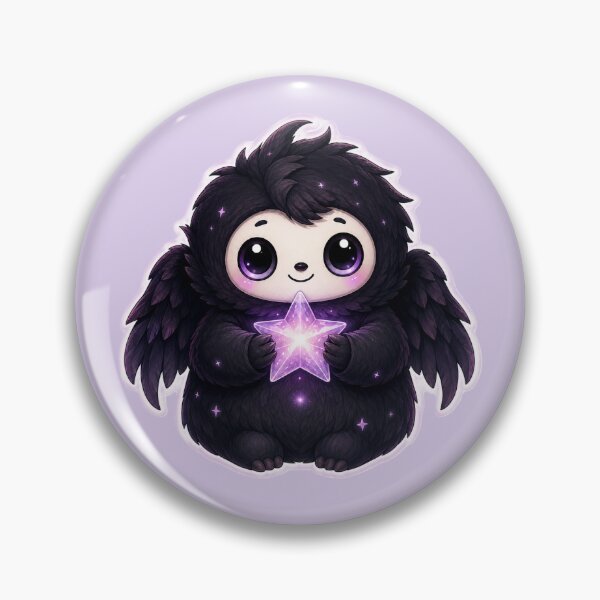 Item preview, Cute Celestial Winged Creature Holding a Glowing Star designed and sold by House of Rein.