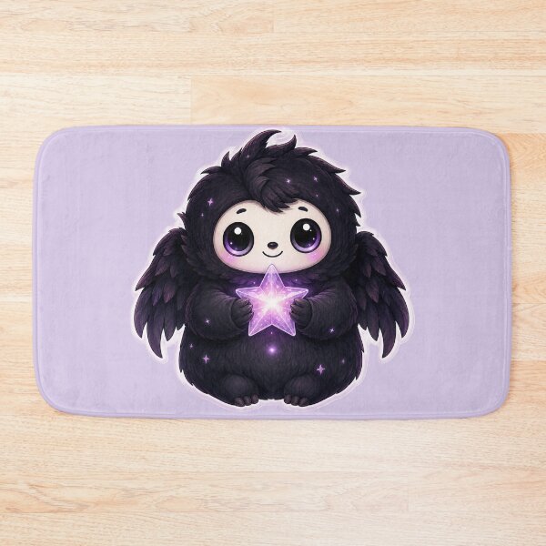 Item preview, Cute Celestial Winged Creature Holding a Glowing Star designed and sold by House of Rein.