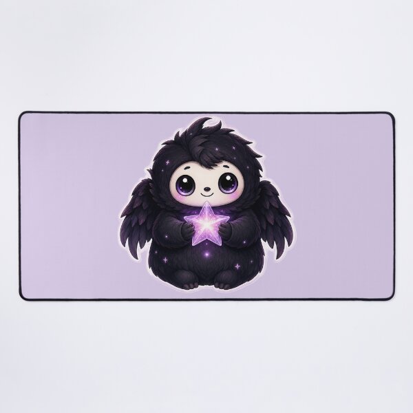 Item preview, Cute Celestial Winged Creature Holding a Glowing Star designed and sold by House of Rein.