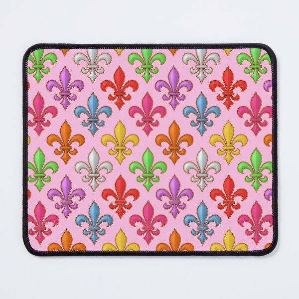 Item preview, Colorful 3D Fleur-de-lis Pattern Design - Pink  designed and sold by PatternTitan.