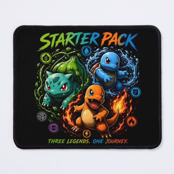 Item preview, Starter Pack- Three Legends One Journey- Grass Fire Water -Starters Aesthetic Design designed and sold by Trinidesigns123.