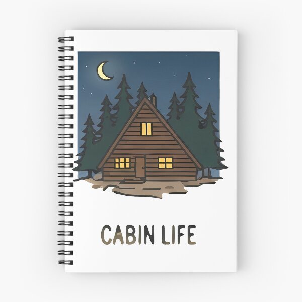 Item preview, Cabin Life - Casetta nel bosco al chiaro di luna designed and sold by Verdiami.