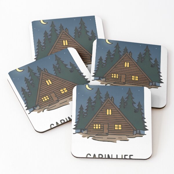 Item preview, Cabin Life - Casetta nel bosco al chiaro di luna designed and sold by Verdiami.