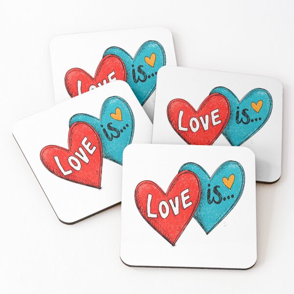 Item preview, two hearts, text love designed and sold by TanyaLovus.