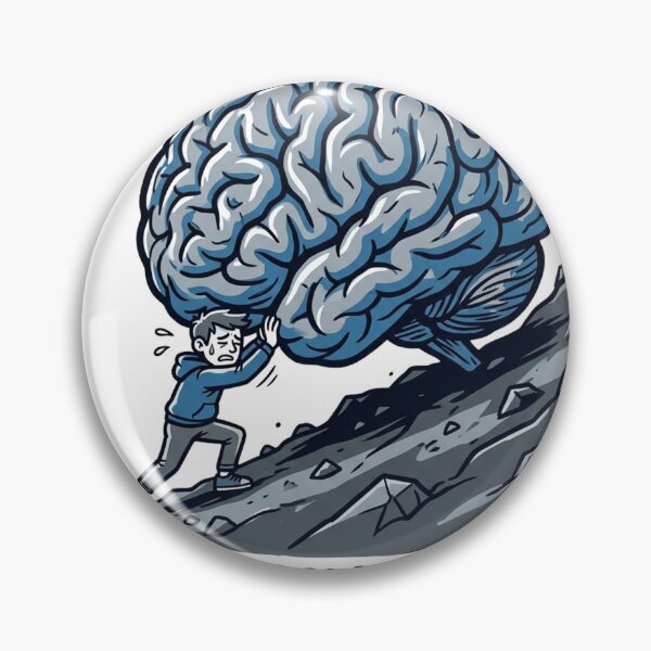 Item preview, Cartoon Illustration Tiny Person Pushing designed and sold by tushartanvir.