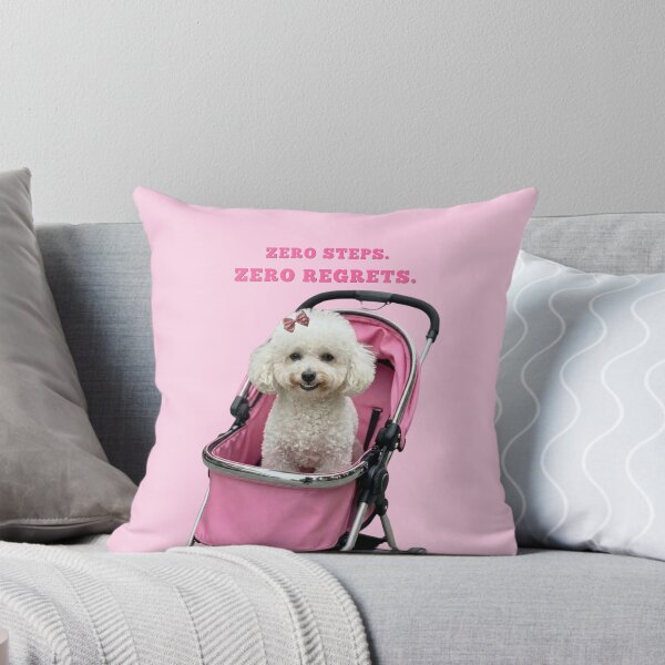Item preview, Zero Steps Zero Regrets Funny Poodle Stroller Print designed and sold by chaos-and-curls.