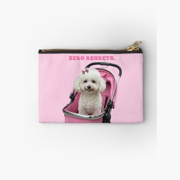 Item preview, Zero Steps Zero Regrets Funny Poodle Stroller Print designed and sold by chaos-and-curls.