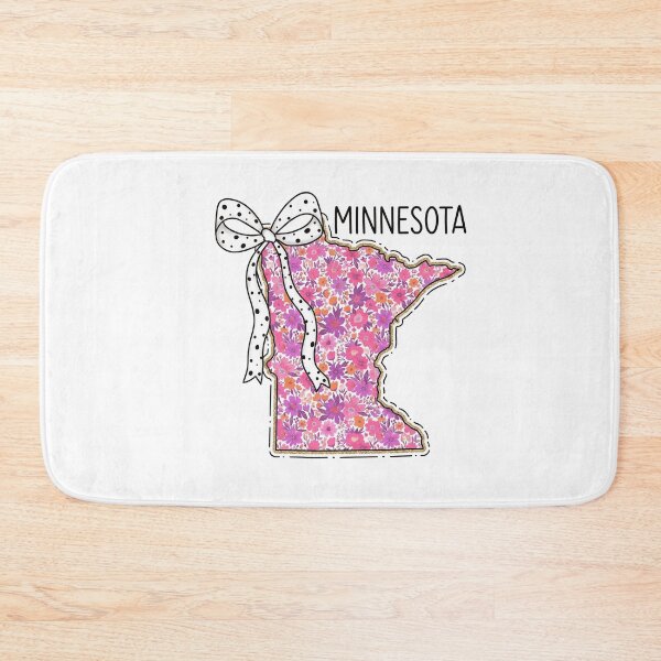 Item preview, Cute Minnesota  Floral Map Graphic Coquette Bow Design designed and sold by Paper Drip.