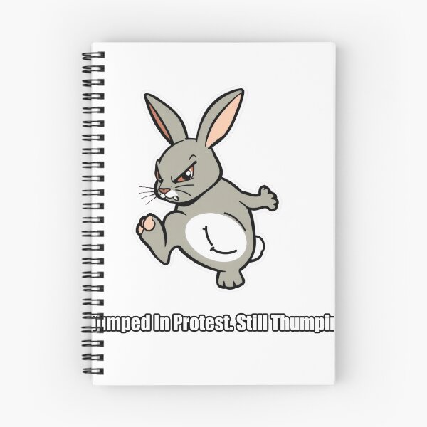 Item preview, Rabbit - Thumped In Protest Still Thumping - Funny Rabbit Gift designed and sold by pawdrops.