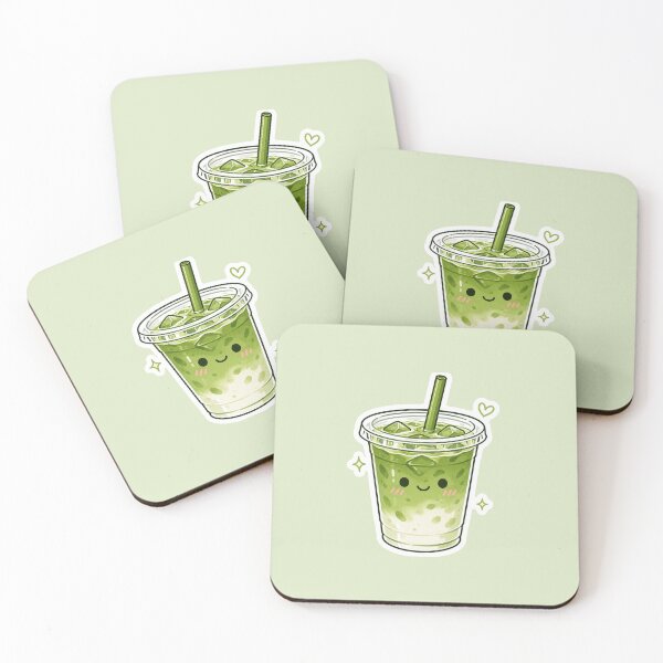 Item preview, Cute Matcha Latte Kawaii designed and sold by HapaHara.