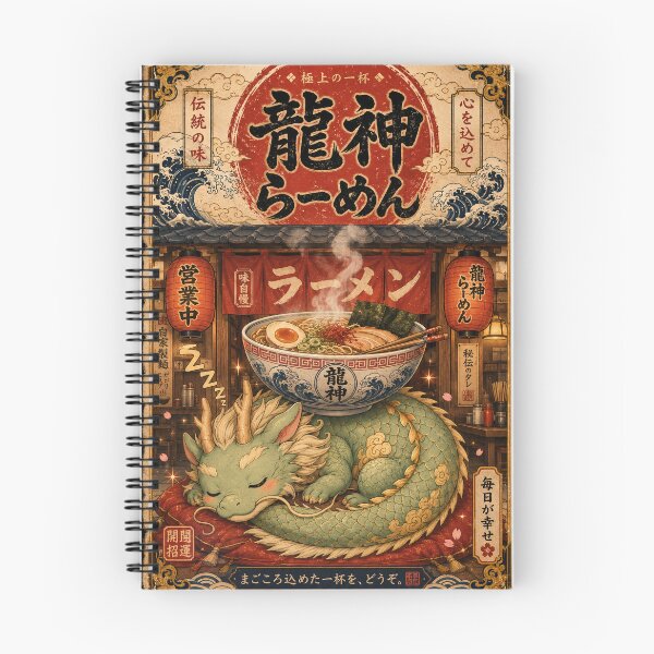 Item preview, Sleeping Dragon Ramen – Vintage Japanese Poster Art designed and sold by Cary-s.
