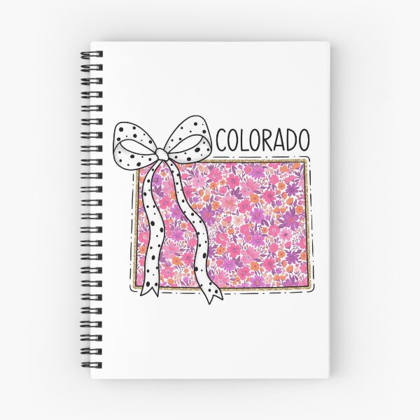 Item preview, Cute Colorado Floral Map Graphic Coquette Bow Design designed and sold by Paper Drip.