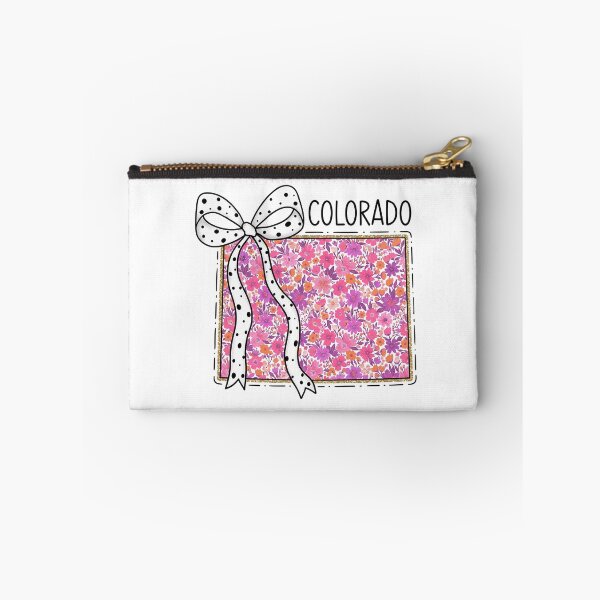 Item preview, Cute Colorado Floral Map Graphic Coquette Bow Design designed and sold by Paper Drip.