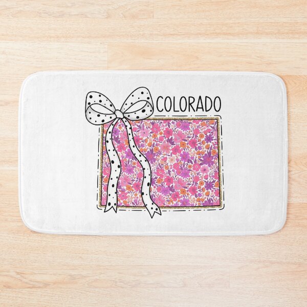 Item preview, Cute Colorado Floral Map Graphic Coquette Bow Design designed and sold by Paper Drip.