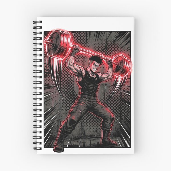 Item preview, Anime Warrior Maximum Strength Weightlifting designed and sold by JonelleTshirts.