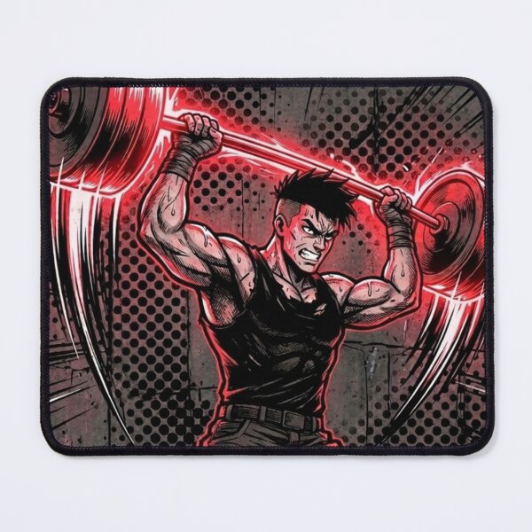 Item preview, Anime Warrior Maximum Strength Weightlifting designed and sold by JonelleTshirts.