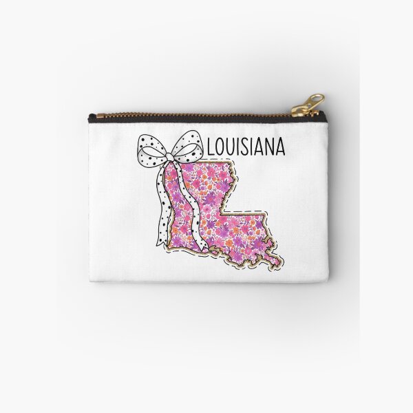 Item preview, Cute Louisiana Floral Map Graphic Coquette Bow Design designed and sold by Paper Drip.