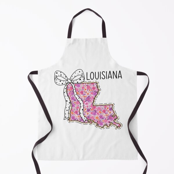 Item preview, Cute Louisiana Floral Map Graphic Coquette Bow Design designed and sold by Paper Drip.