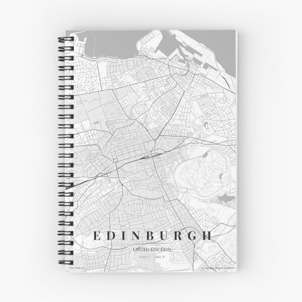 Item preview, Edinburgh Black White City Map Poster, Minimal Street Map Wall Art designed and sold by LASTIQUE-dd.