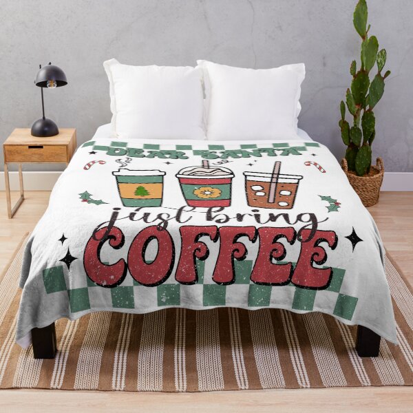 Item preview, Dear Santa Just Bring Coffee Shirt | Funny Christmas Coffee Tee | Coffee Lover Xmas Gift designed and sold by DigitalChickHub.