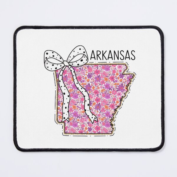 Item preview, Cute Arkansas Floral Map Graphic Coquette Bow Design designed and sold by Paper Drip.