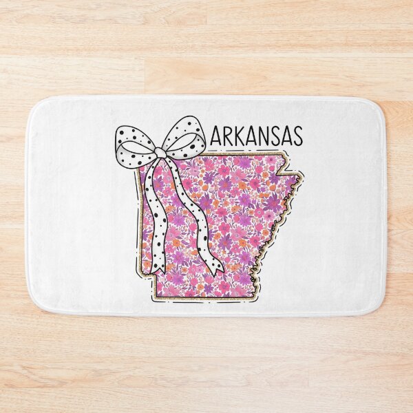 Item preview, Cute Arkansas Floral Map Graphic Coquette Bow Design designed and sold by Paper Drip.