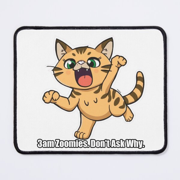 Item preview, Tabby Cat - 3am Zoomies Dont Ask Why - Funny Cat Gift designed and sold by pawdrops.