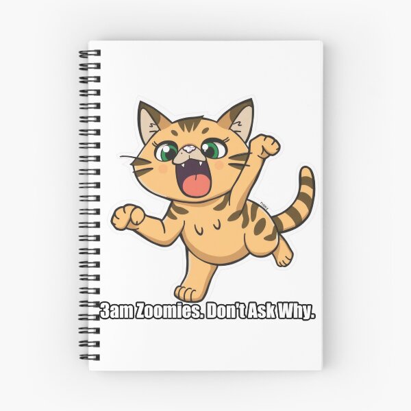 Item preview, Tabby Cat - 3am Zoomies Dont Ask Why - Funny Cat Gift designed and sold by pawdrops.