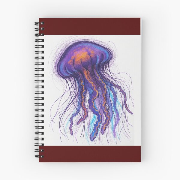 Item preview, Ilustración de medusas de neón vibrante designed and sold by  Color & Form.