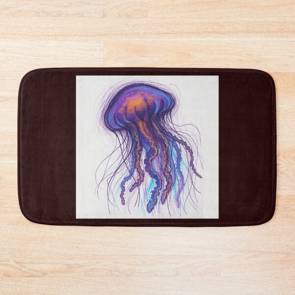 Item preview, Vibrant Neon Jellyfish Illustration designed and sold by  Color & Form.