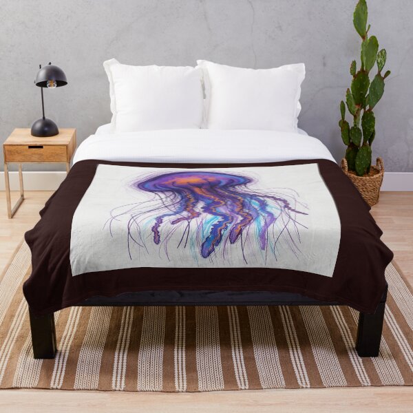 Item preview, Vibrant Neon Jellyfish Illustration designed and sold by  Color & Form.