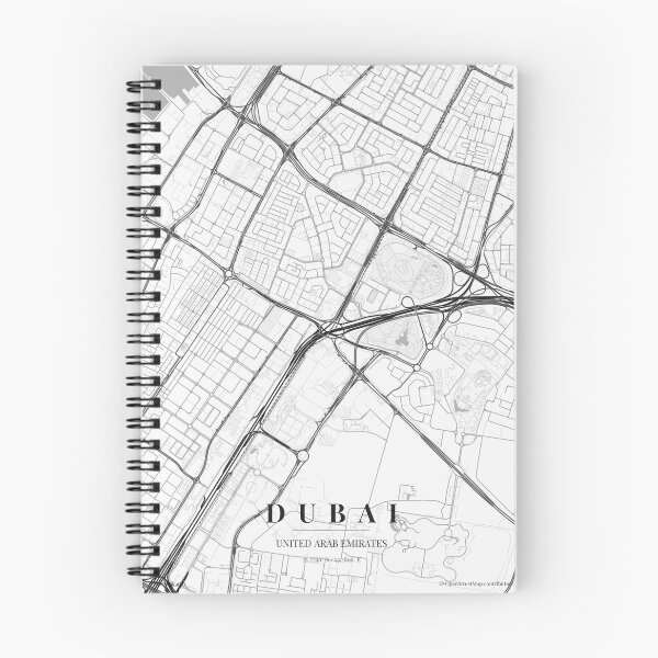 Item preview, Dubai Black White City Map Poster, Minimal Street Map Wall Art designed and sold by LASTIQUE-dd.